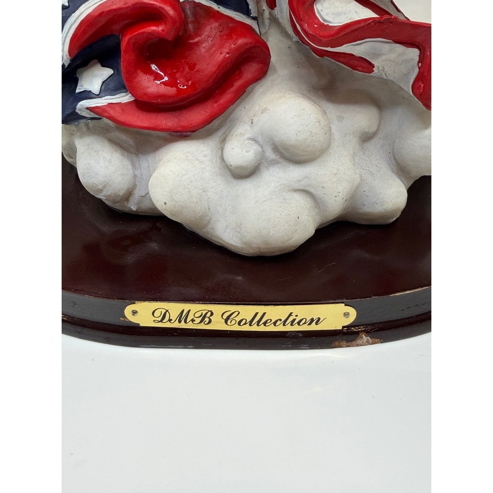 VTG DMB Collection Bald Eagle Figurine Confederate Rebel Flag Resin Statue 17x14 - Picture 6 of 14
